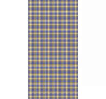 Adesivo per frigo stampa plaid - TenStickers