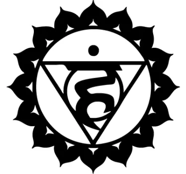 Sticker decorativo chakra visuddhacakra - TenStickers
