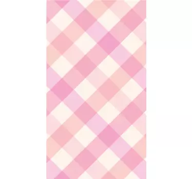 Adesivo huawei motivo scozzese rosa - TenStickers