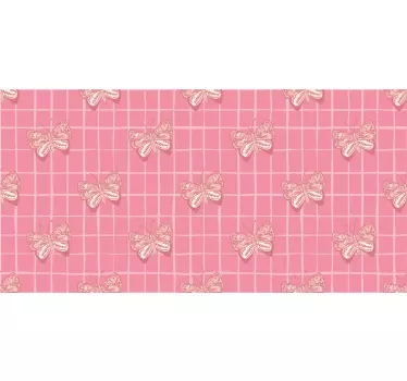 Adesivo per frigo motivo farfalle rosa - TenStickers