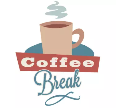 Sticker decorativo coffe break - TenStickers