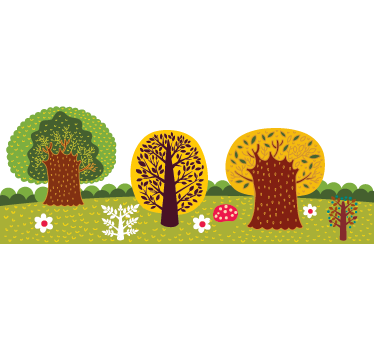 Sticker decorativo chiome folte - TenStickers