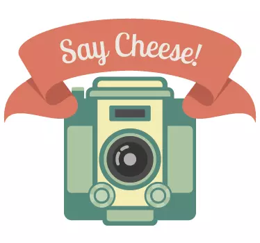 Sticker decorativo say cheese - TenStickers