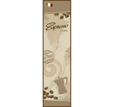Sticker decorativo frigo caffè italiano - TenStickers