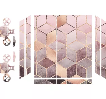 Adesivo Ps4 disegno a motivo geometrico - TenStickers