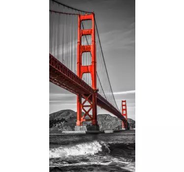 Sticker decorativo frigo Golden Gate - TenStickers
