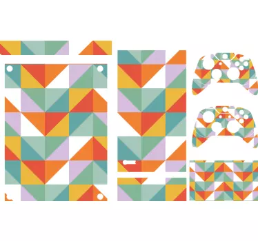Adesivo Xbox motivi triangolari colorati - TenStickers