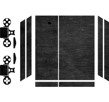 Adesivo ps4 design testurizzato nero - TenStickers