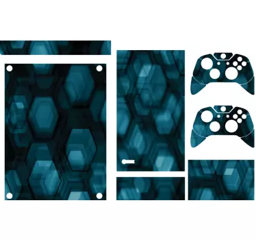 Adesivo Xbox modello esagonale - TenStickers