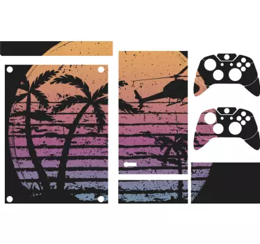Adesivo xbox scena di tramonto vivace - TenStickers