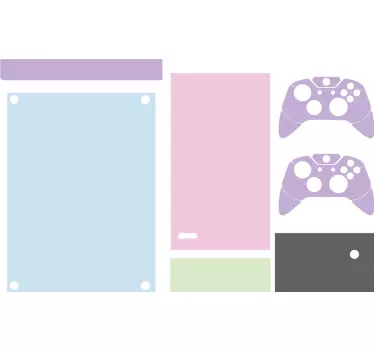 Adesivo Xbox colore rosa semplice - TenStickers