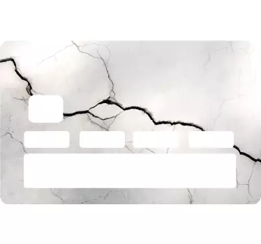 Adesivo carta di credito motivo marmo crepato - TenStickers