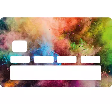 Adesivo carta di credito texture astratta colorata - TenStickers