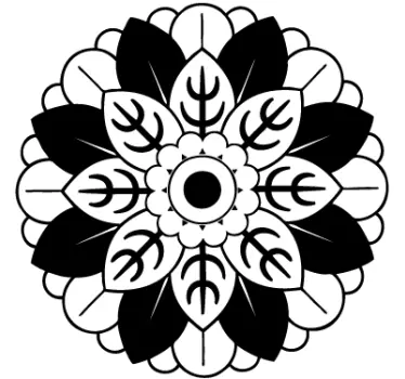 Sticker decorativo Mandala floreale - TenStickers