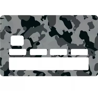 Adesivo carta di credito con motivo camouflage - TenStickers