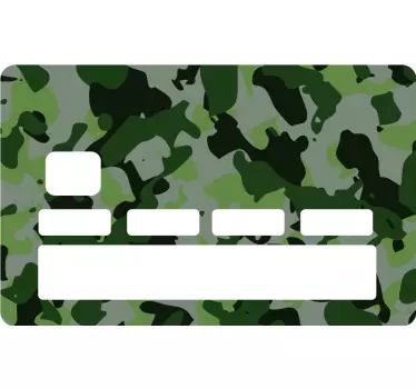 Adesivo carta di credito motivo mimetico - TenStickers