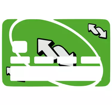 Adesivo carta di credito carta di pagamento verde - TenStickers