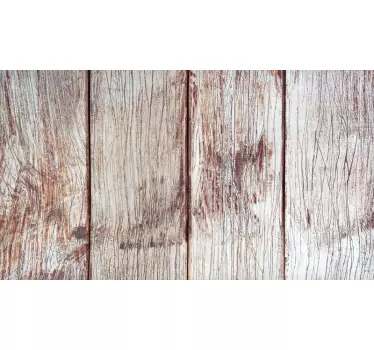 Adesivi animali per bambini assi di legno grigio - TenStickers