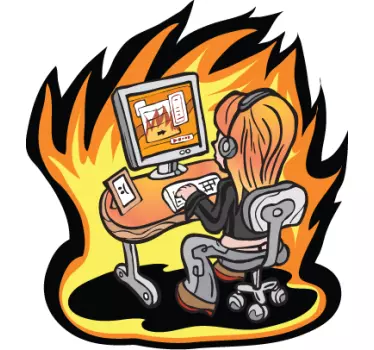 Skin adesiva logo informatica portatile - TenStickers