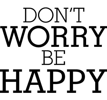 Adesivo muro Be Happy - TenStickers