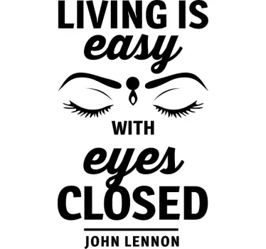 Sticker decorativo living is easy - TenStickers