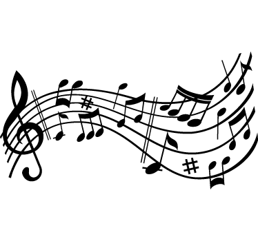 Sticker decorativo sinfonia ondulata - TenStickers