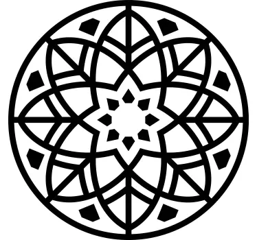 Adesivo geometrico struttura circolare geometrica - TenStickers