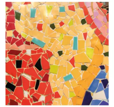 Greca adesiva mosaico realistico colorato - TenStickers