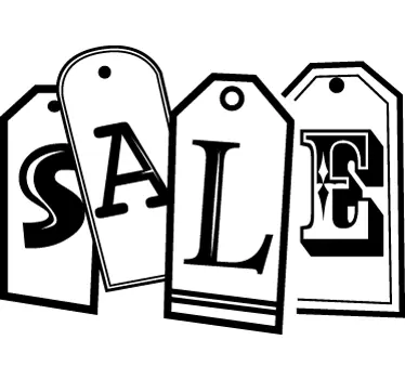 Sticker etichetta sale - TenStickers