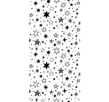 Adesivo per frigo superficie stampata stellata - TenStickers