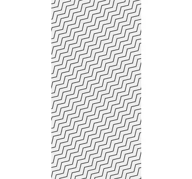 Adesivo per frigo superficie a zigzag - TenStickers