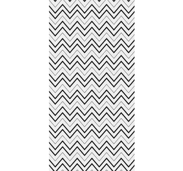 Adesivo per frigo stampa a zig zag - TenStickers