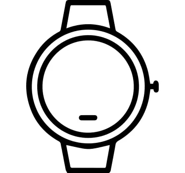 Orologio adesivo design minimalista ed elegante - TenStickers