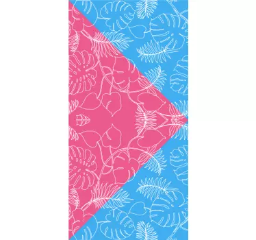 Adesivo per frigo motivo floreale tropicale - TenStickers
