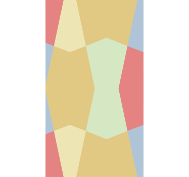 Adesivo per frigo modello geometrico semplice - TenStickers