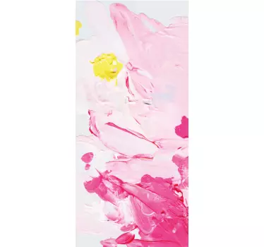 Adesivo per frigo schizzo di colore astratto - TenStickers