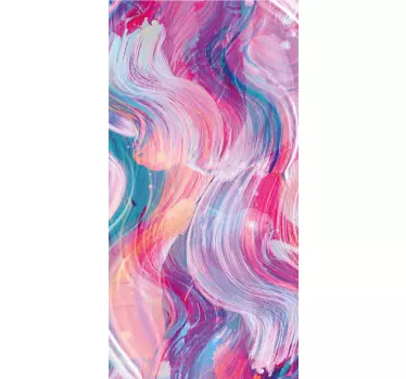 Adesivo per frigo pennellate di vernice colorata - TenStickers