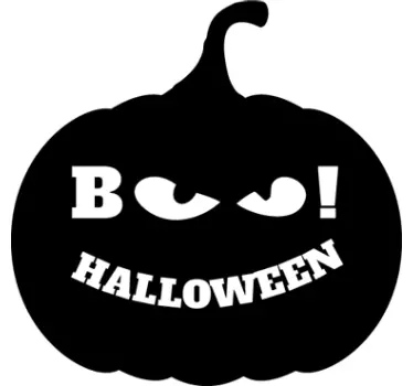 Sticker decorativo zucca boo! - TenStickers