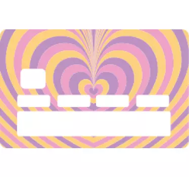 Adesivo carta di credito disegno a forma di cuore - TenStickers