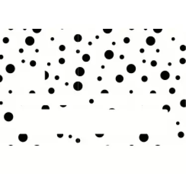 Adesivo carta di credito motivo a pois neri - TenStickers