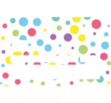 Adesivo carta di credito pois colorati - TenStickers