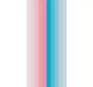 Adesivo per frigo linee verticali colorate - TenStickers
