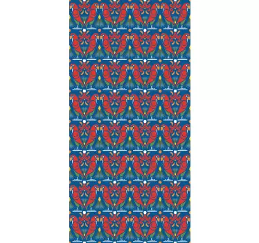 Adesivo per frigo motivo pappagallo colorato - TenStickers
