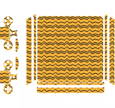 Adesivo Ps4 motivo a zigzag - TenStickers