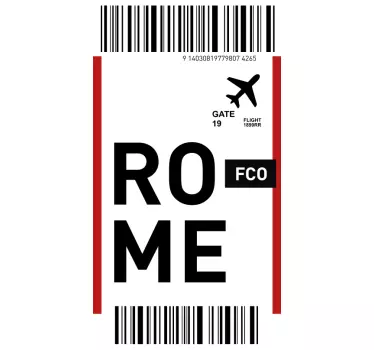 Adesivo Huawei abbonamento di viaggio per roma - TenStickers