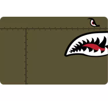 Adesivo carta di credito illustrazione personaggio fierce - TenStickers