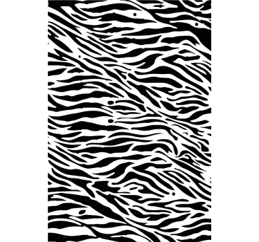 Adesivo per bici motivo strisce zebra - TenStickers