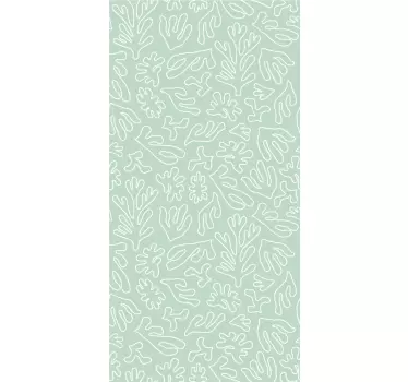 Adesivo per frigo stile di disposizione botanica - TenStickers