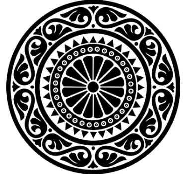 Sticker decorativo rosone classico - TenStickers