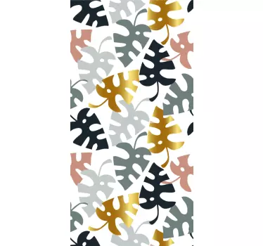 Adesivo per frigo motivo monstera fogliosa - TenStickers